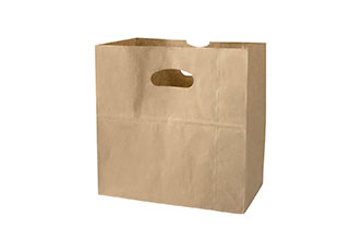 Manufacturers Luxury Customized Take Away Die Cut Handle Kraft Paper Bag